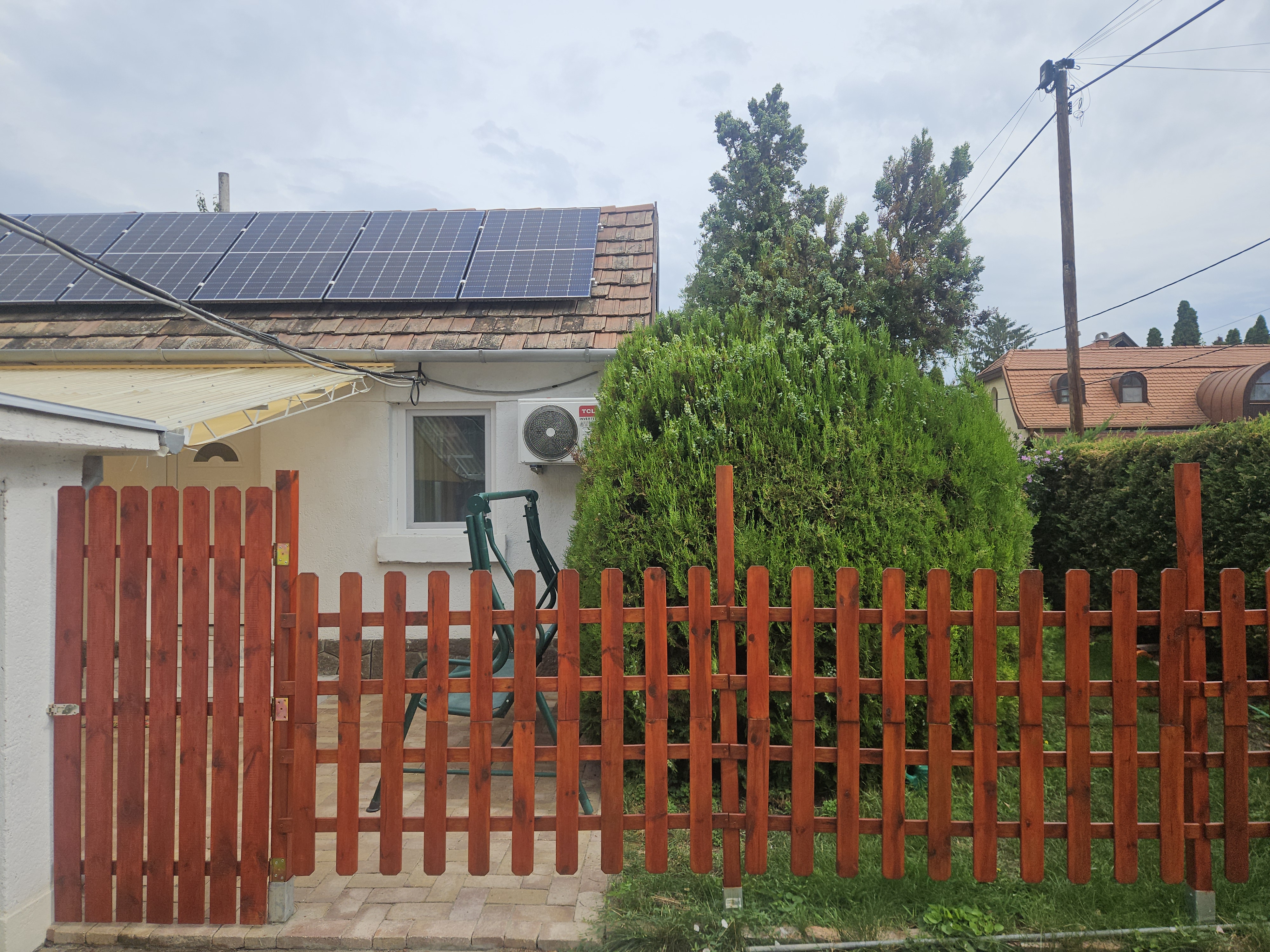 Exterior with garden and solar panels